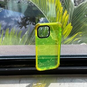 iPhone 13 mini neon yellow casetify case